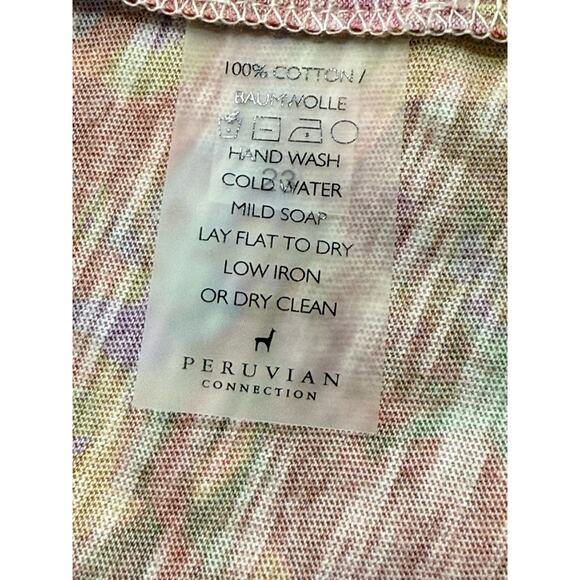 Peruvian Connection Bollywood Dress XL Caftan Maxi Boho Ethnic Print Resort Wear - Picture 7 of 9